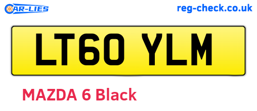 LT60YLM are the vehicle registration plates.