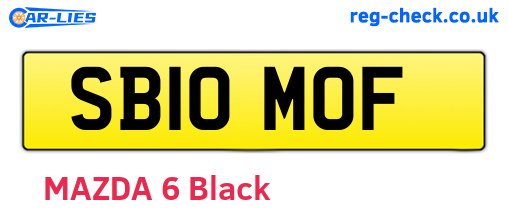 SB10MOF are the vehicle registration plates.