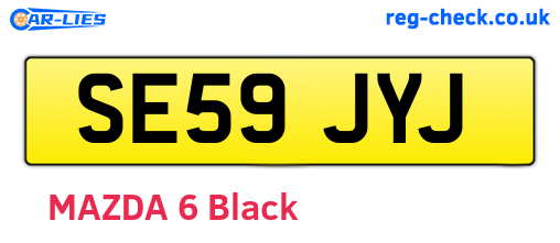 SE59JYJ are the vehicle registration plates.