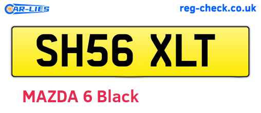 SH56XLT are the vehicle registration plates.