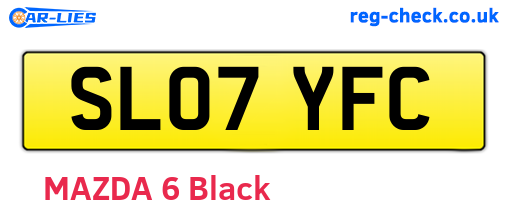 SL07YFC are the vehicle registration plates.