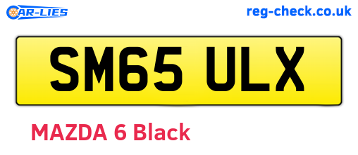 SM65ULX are the vehicle registration plates.