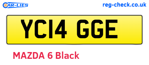 YC14GGE are the vehicle registration plates.