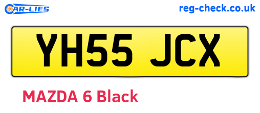 YH55JCX are the vehicle registration plates.