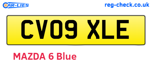 CV09XLE are the vehicle registration plates.