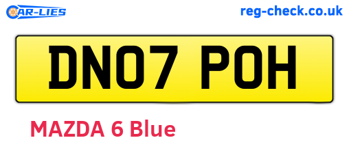 DN07POH are the vehicle registration plates.
