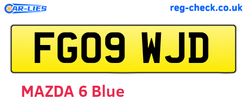 FG09WJD are the vehicle registration plates.