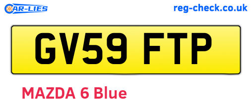 GV59FTP are the vehicle registration plates.