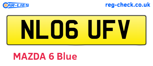 NL06UFV are the vehicle registration plates.