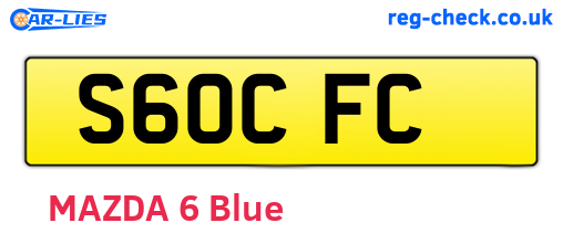 S60CFC are the vehicle registration plates.