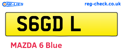S6GDL are the vehicle registration plates.