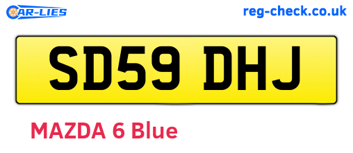 SD59DHJ are the vehicle registration plates.