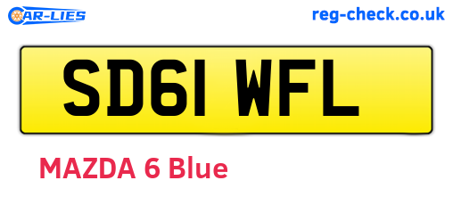 SD61WFL are the vehicle registration plates.