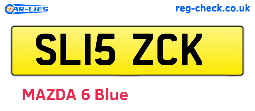 SL15ZCK are the vehicle registration plates.
