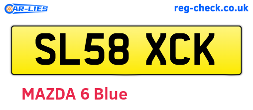 SL58XCK are the vehicle registration plates.