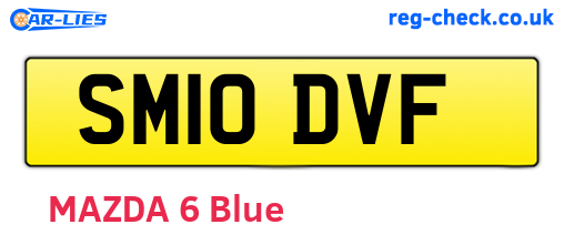 SM10DVF are the vehicle registration plates.