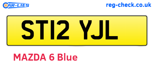 ST12YJL are the vehicle registration plates.