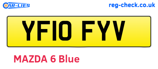 YF10FYV are the vehicle registration plates.