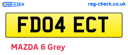 FD04ECT are the vehicle registration plates.