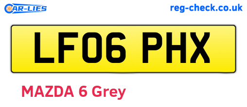 LF06PHX are the vehicle registration plates.