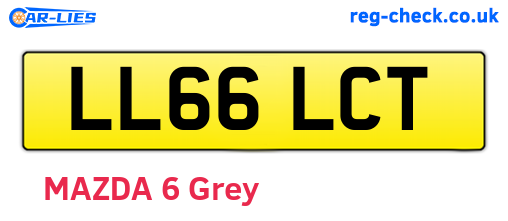 LL66LCT are the vehicle registration plates.