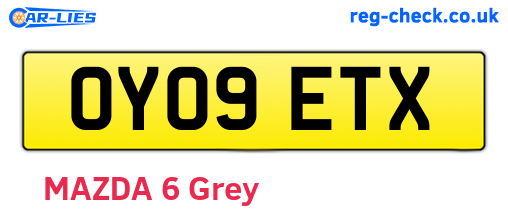 OY09ETX are the vehicle registration plates.