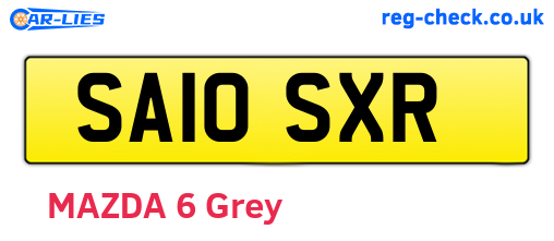 SA10SXR are the vehicle registration plates.