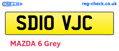 SD10VJC are the vehicle registration plates.