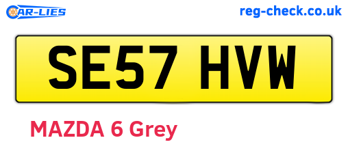 SE57HVW are the vehicle registration plates.