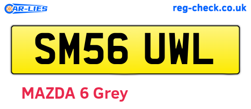 SM56UWL are the vehicle registration plates.