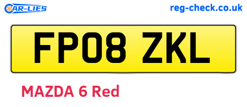 FP08ZKL are the vehicle registration plates.