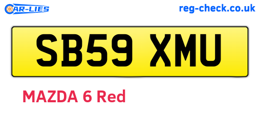 SB59XMU are the vehicle registration plates.