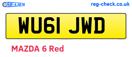 WU61JWD are the vehicle registration plates.
