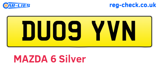 DU09YVN are the vehicle registration plates.