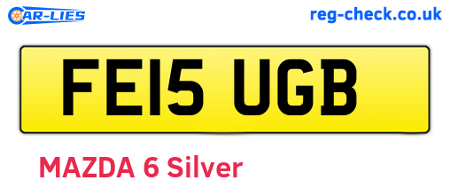 FE15UGB are the vehicle registration plates.