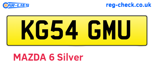 KG54GMU are the vehicle registration plates.