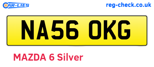 NA56OKG are the vehicle registration plates.