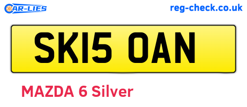 SK15OAN are the vehicle registration plates.