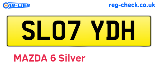 SL07YDH are the vehicle registration plates.