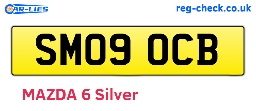SM09OCB are the vehicle registration plates.