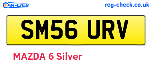 SM56URV are the vehicle registration plates.