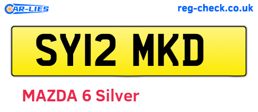 SY12MKD are the vehicle registration plates.