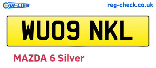 WU09NKL are the vehicle registration plates.