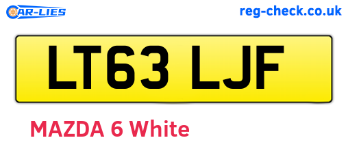 LT63LJF are the vehicle registration plates.