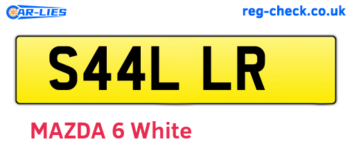 S44LLR are the vehicle registration plates.