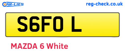 S6FOL are the vehicle registration plates.