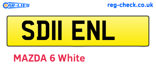 SD11ENL are the vehicle registration plates.