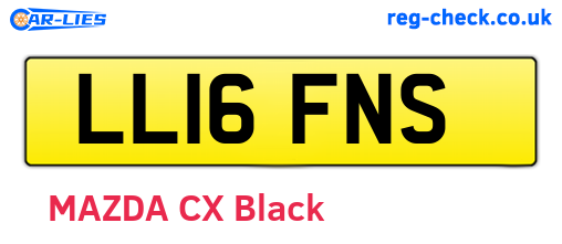 LL16FNS are the vehicle registration plates.