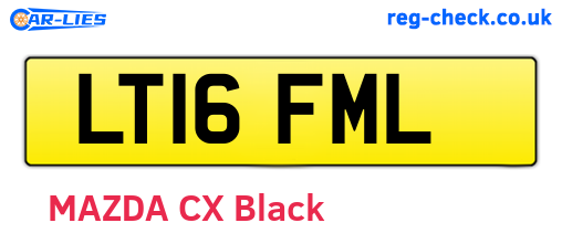 LT16FML are the vehicle registration plates.