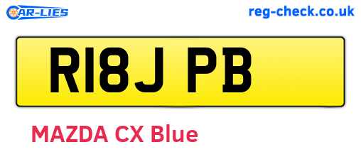 R18JPB are the vehicle registration plates.